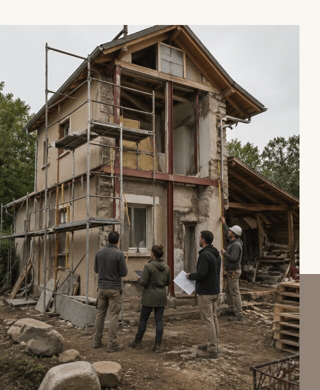 Реконструкция загородного дома под ключ в Краснокамске от бюро